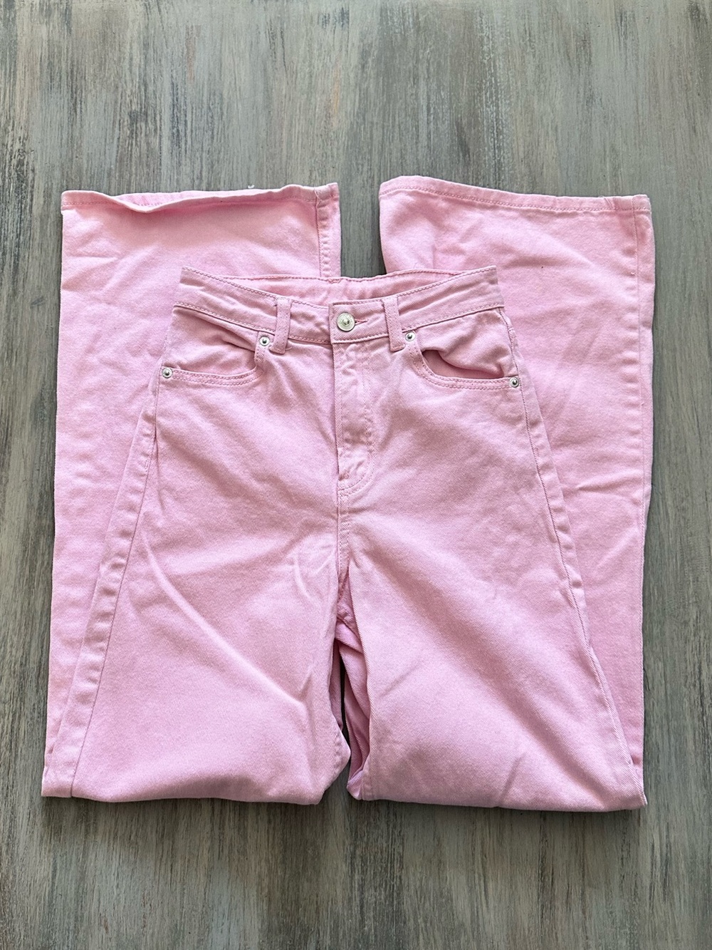 Divided H&M Women’s Pink Wide-Leg Jeans